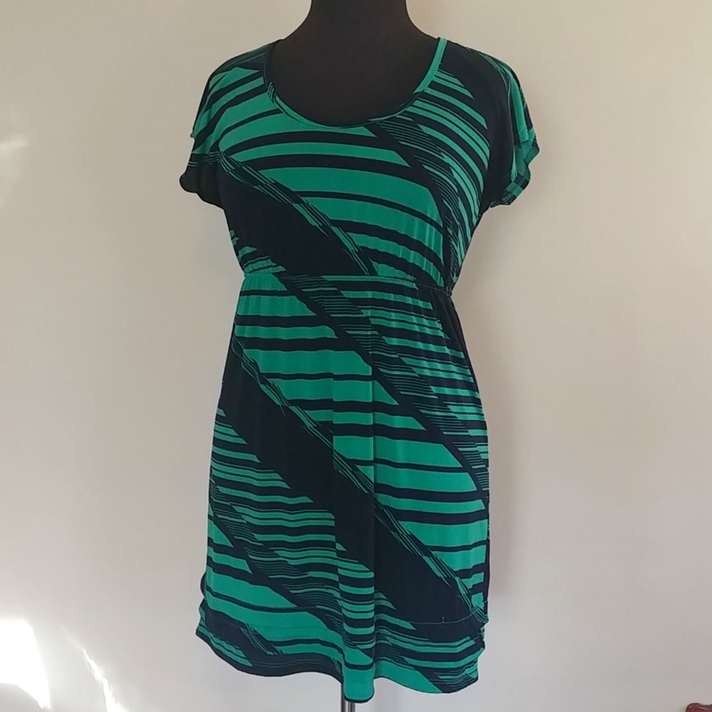 Julies Closet blue and green dress